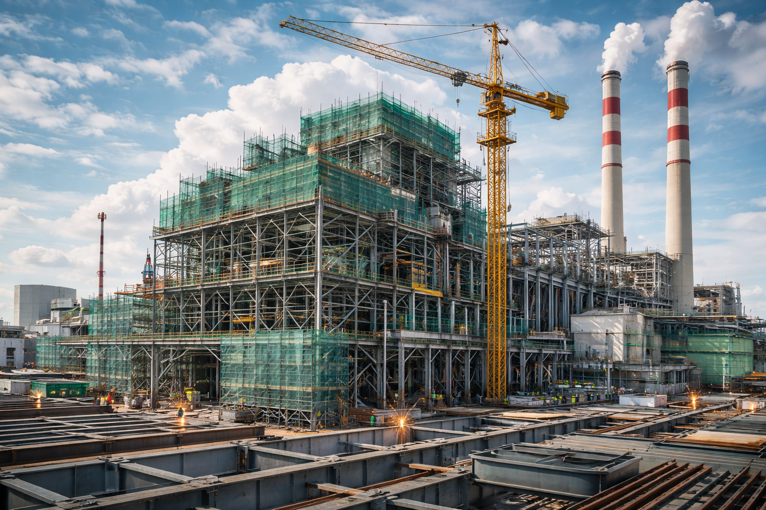Power Plant Steel Works – 1000 MT | GM Engineering & Project